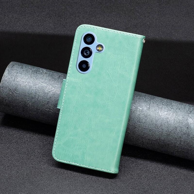 Pillangó könyvtáska Samsung Galaxy A54 5G - teal színű