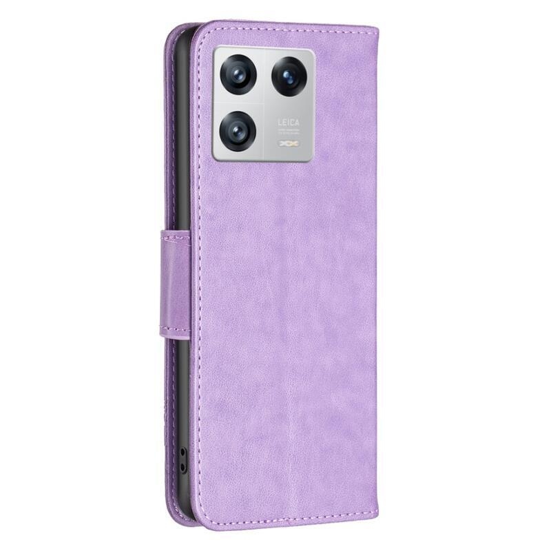 Pillangó könyv tok Xiaomi 13-hoz - lila