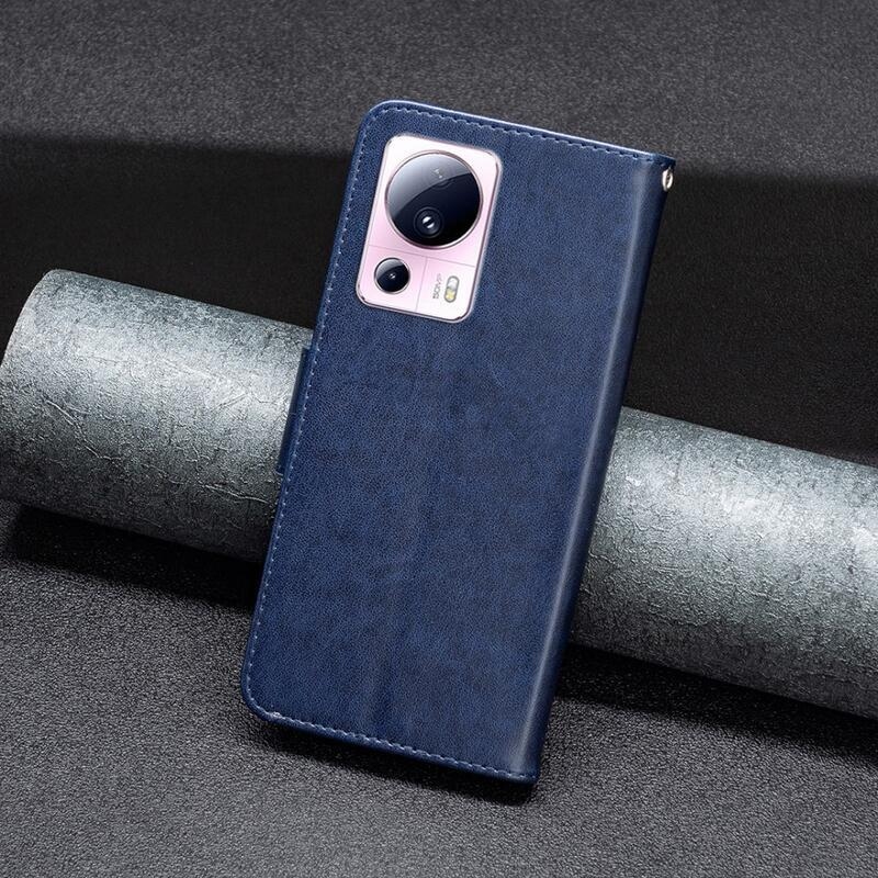 Pillangó könyv tok Xiaomi 13 Lite-hoz - sötétkék