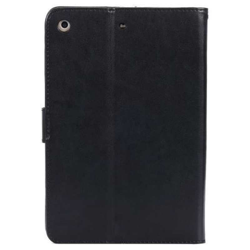 Pillangó PU bőr könyvtáska iPad mini, iPad mini 2, iPad mini 3 iPad minihez - fekete