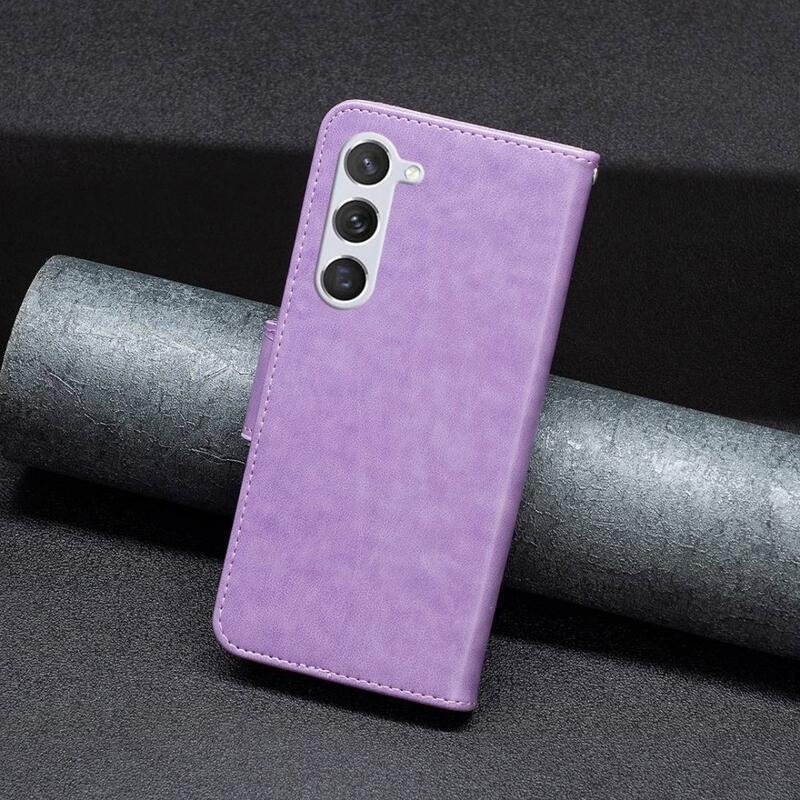 Pillangó pénztárca tok Samsung Galaxy S23-hoz - lila