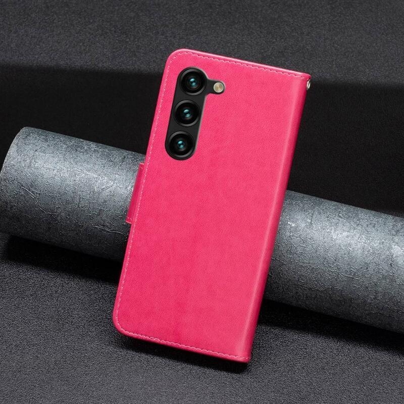 Pillangó pénztárca tok Samsung Galaxy S23+ - rózsaszínű