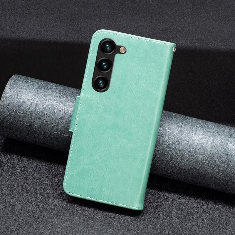 Pillangó pénztárca tok Samsung Galaxy S23+ készülékhez - zöld