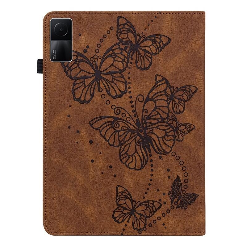 Pillangó záró tok Xiaomi Redmi Pad 10.6 tablethez - barna