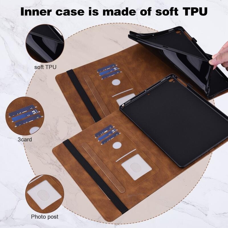 Pillangó záró tok Xiaomi Redmi Pad 10.6 tablethez - barna