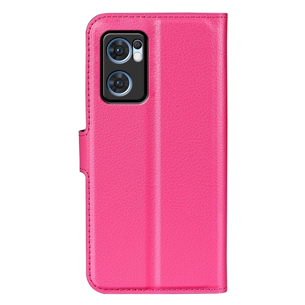 Litchi könyv tok az Oppo Find X5 Lite-hoz - rózsaszínű