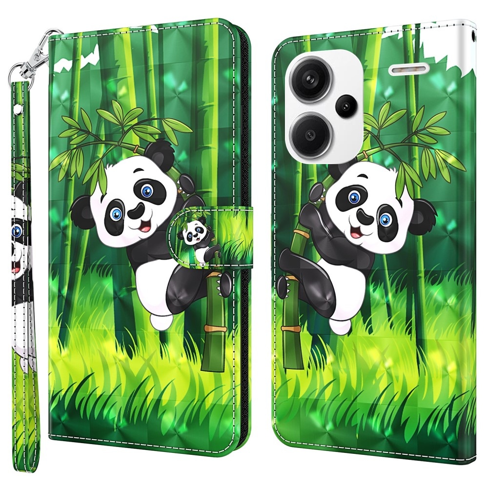 Nyomtatott könyv tok Xiaomi Redmi Note 13 Pro+ 5G - panda a bambuszon