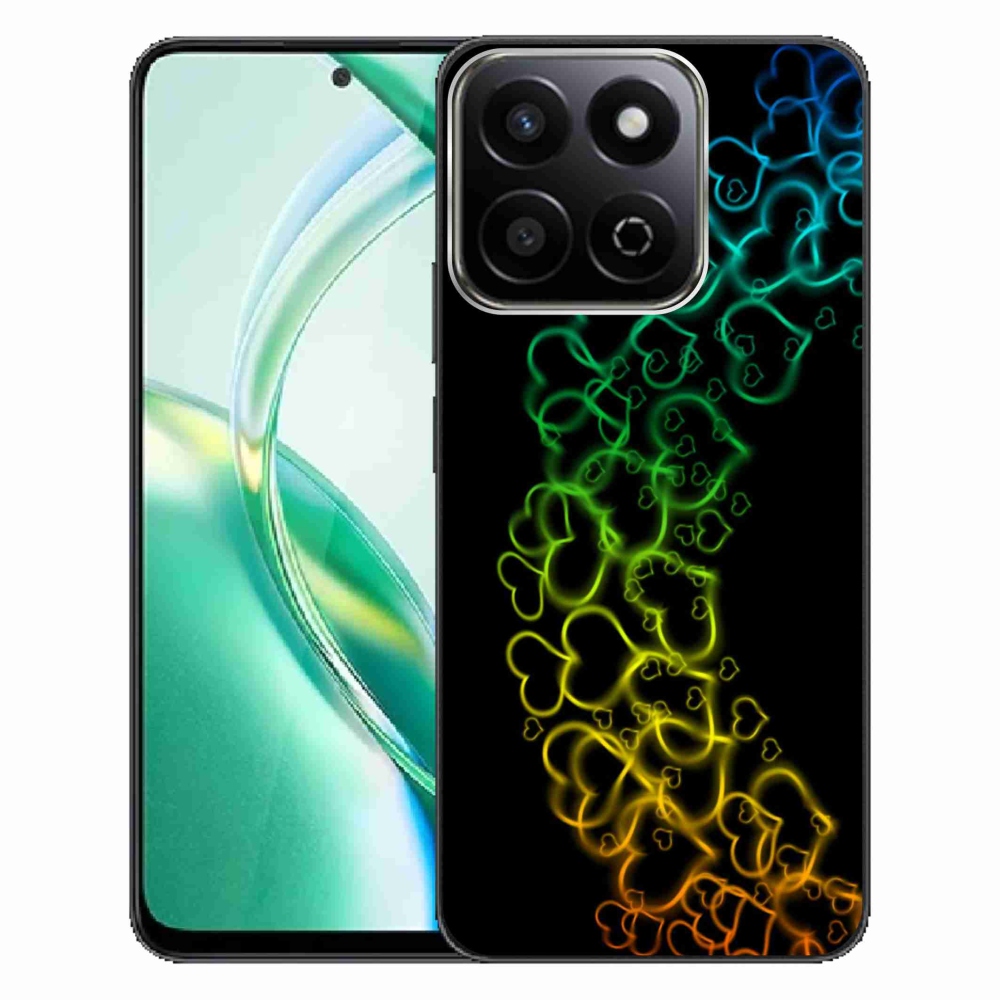 Zselés borító mmCase a Honor 200 Smart 5G készülékhez - színes szívek