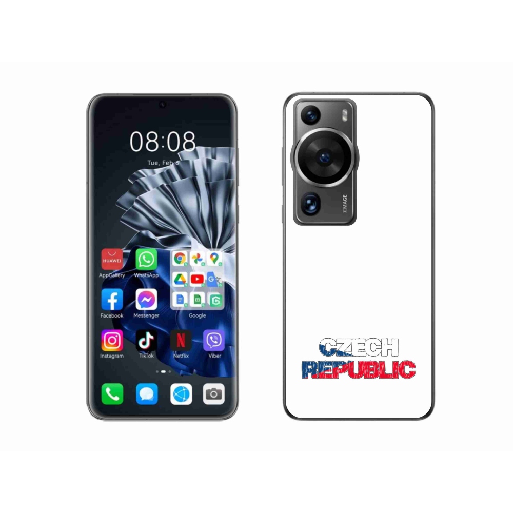 Gél borítás mmCase a Huawei P60 Pro készülékhez - Csehország fehér háttér