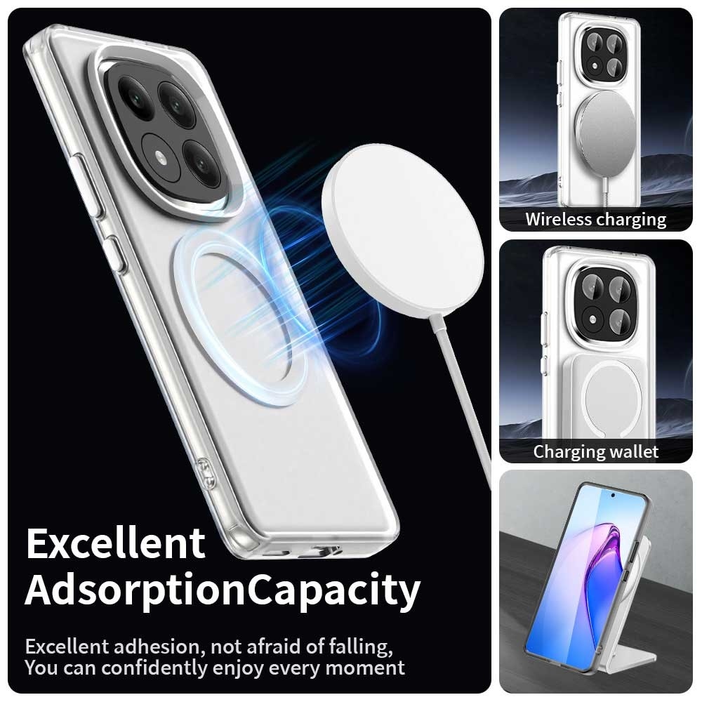 Candy zselés tok MagSafe-val Xiaomi Redmi Note 14 Pro+ 5G - fehér