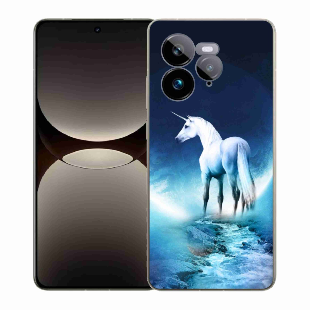 Gél borítás mmCase a Realme GT 7 Pro 5G készülékhez - fehér egyszarvú