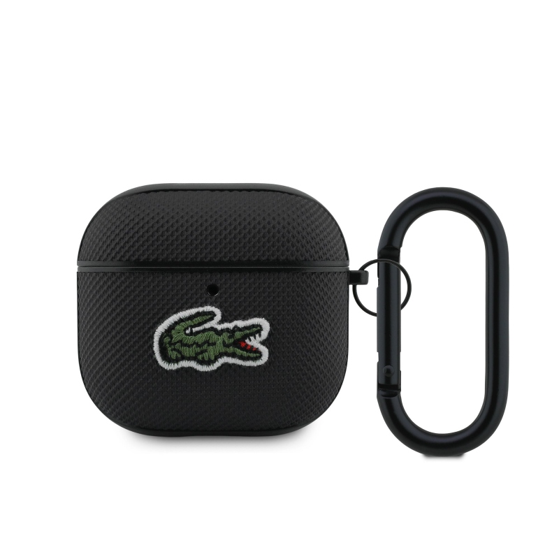 Lacoste Petit Pique Croc Logo Patch tok az AirPods 4 készülékhez Fekete