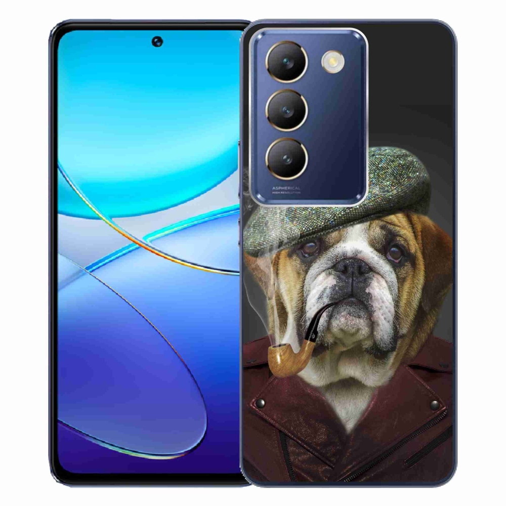 Gél borítás mmCase a Vivo V40 SE 4G/5G - kutya csővel