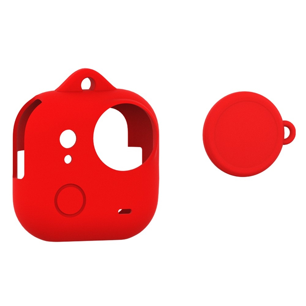Szilikon védőtok lencsevédővel Insta360 GO Ultra készülékhez - piros