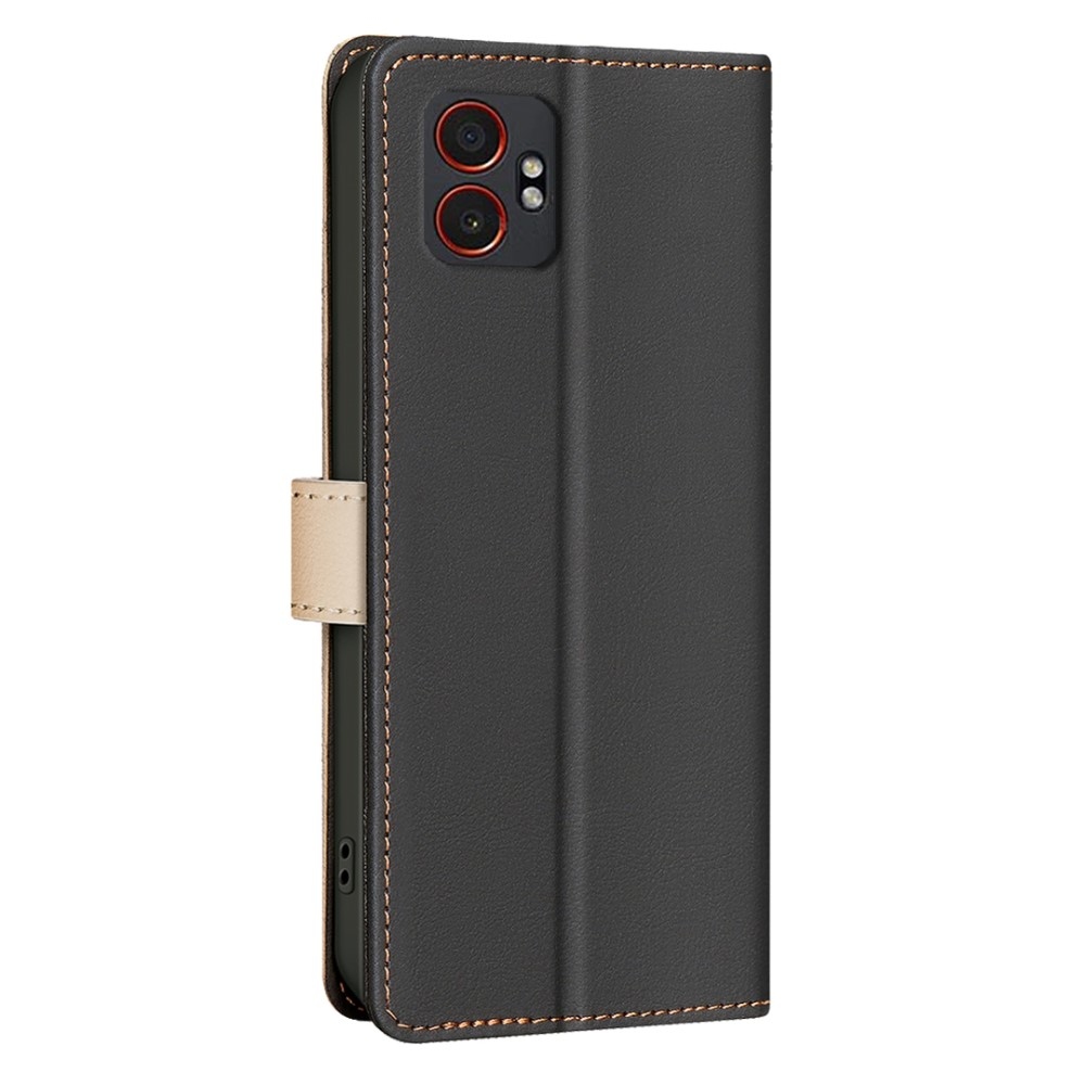 BNF DUO könyvtáska Samsung Galaxy Xcover 7 Pro készülékhez - fekete