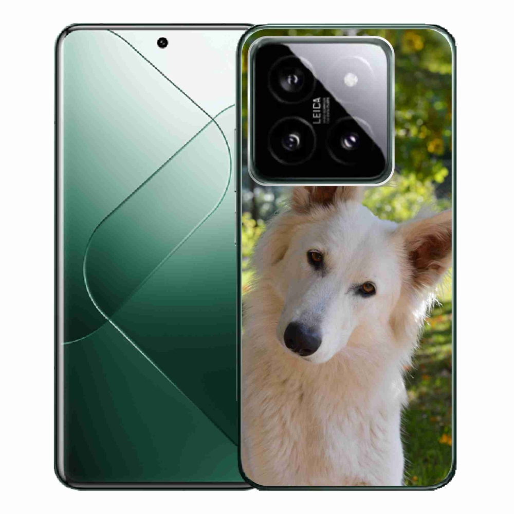 Gél borítás mmCase a Xiaomi 14 Pro-hoz - Fehér svájci juhász 1