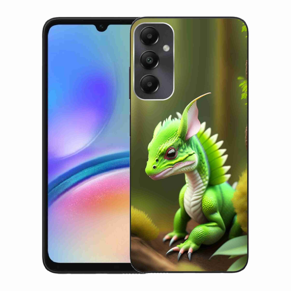 Zselés borítás mmCase Samsung Galaxy A05s készülékhez - zöld sárkány