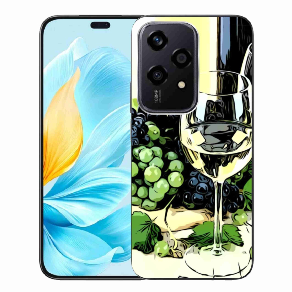 Zselés borító mmCase a Honor 200 Lite 5G számára - pohár bor