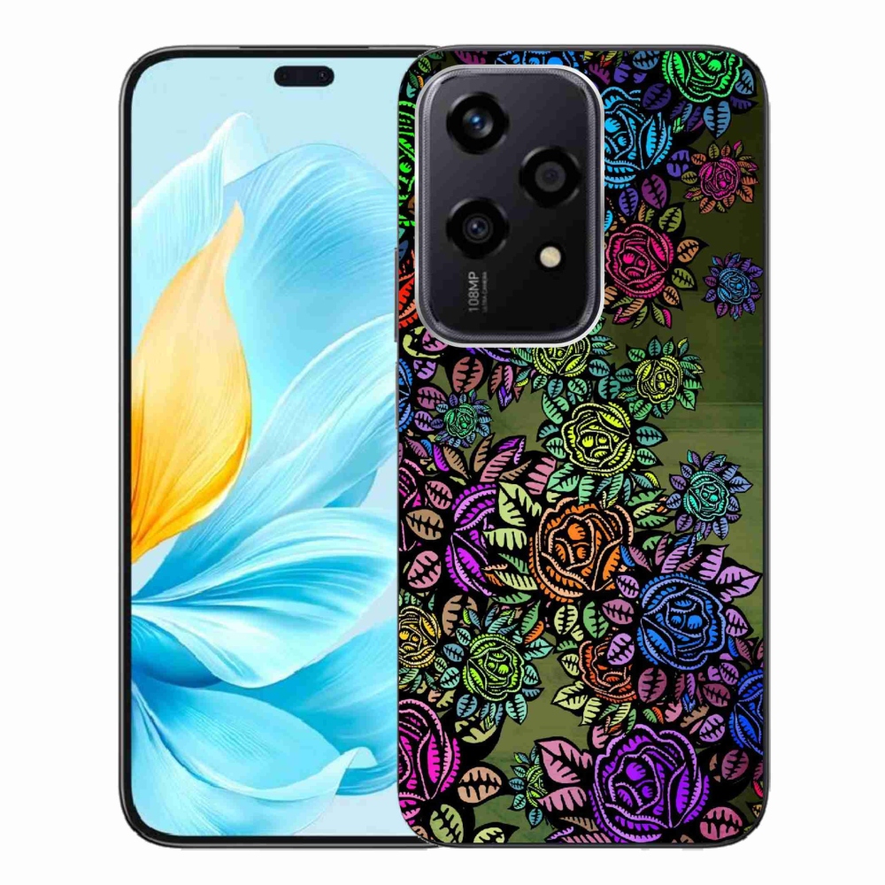 Zselés borítás mmCase a Honor 200 Lite 5G számára - virágok 6