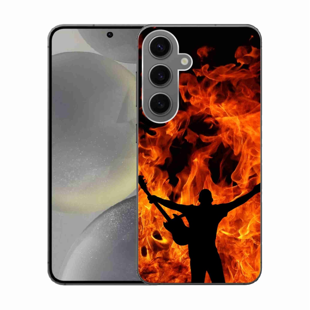 Gél borítás mmCase Samsung Galaxy S24 - zenész és tűz