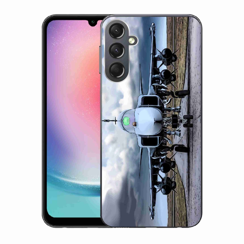 Gél borítás mmCase Samsung Galaxy A24 - katonai repülőgépekhez