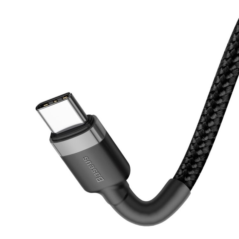 Baseus CATKLF-GG1 USB-C 60W 1m szürke/fekete kábeltok kábel