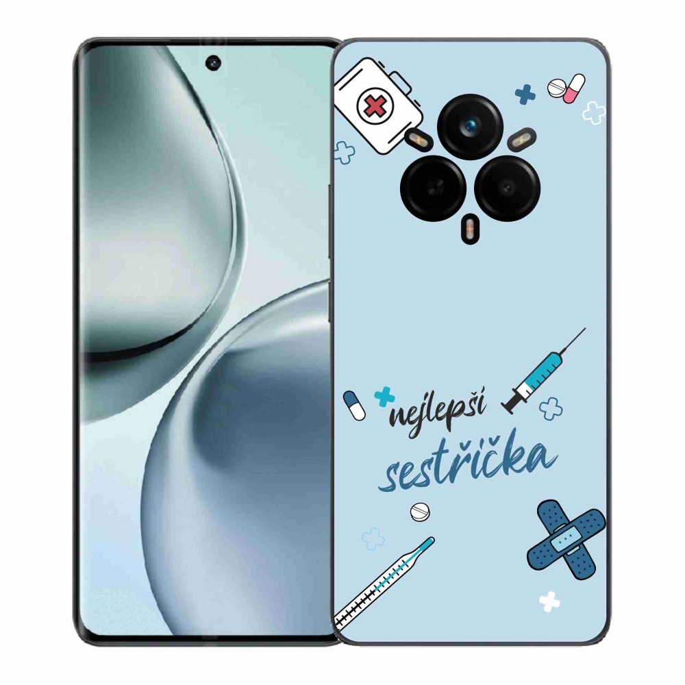 Gél borítás mmCase a Realme 14 Pro+ 5G-n - a legjobb kishúg kék háttere
