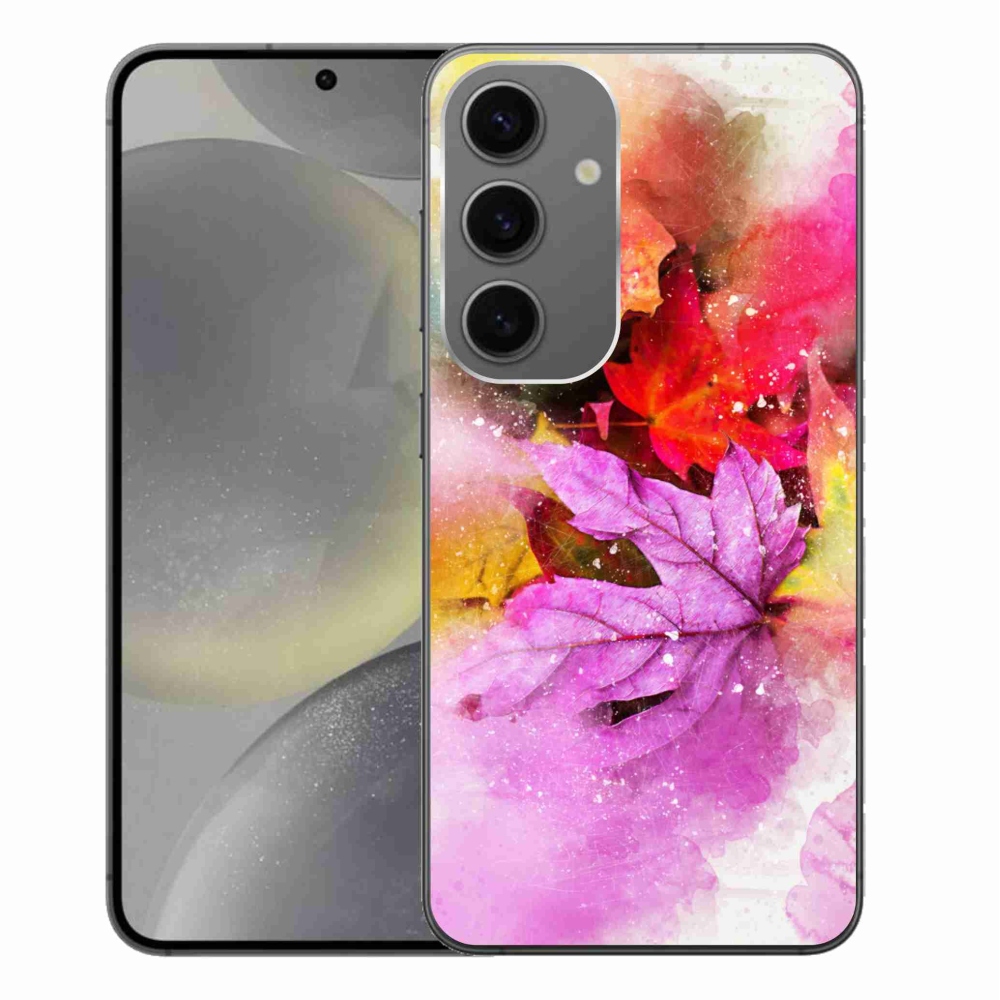 Zselés borítás mmCase Samsung Galaxy S24+ készülékhez - színes levelek