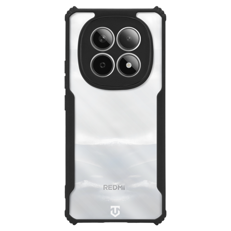 Taktikai Quantum Stealth Cover for Xiaomi Redmi Note 15 5G Clear/Black (átlátszó/fekete)