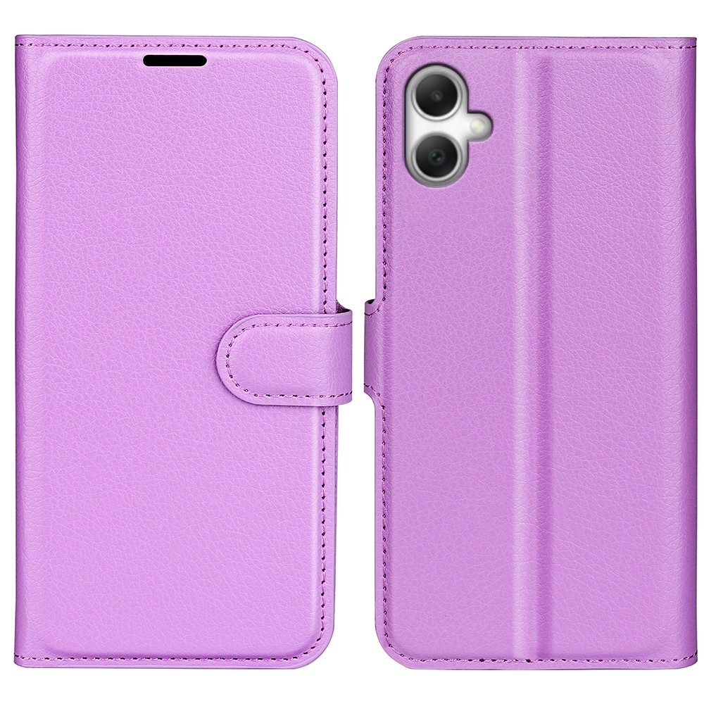 Litchi könyv tok Samsung Galaxy A07 4G-hez - lila