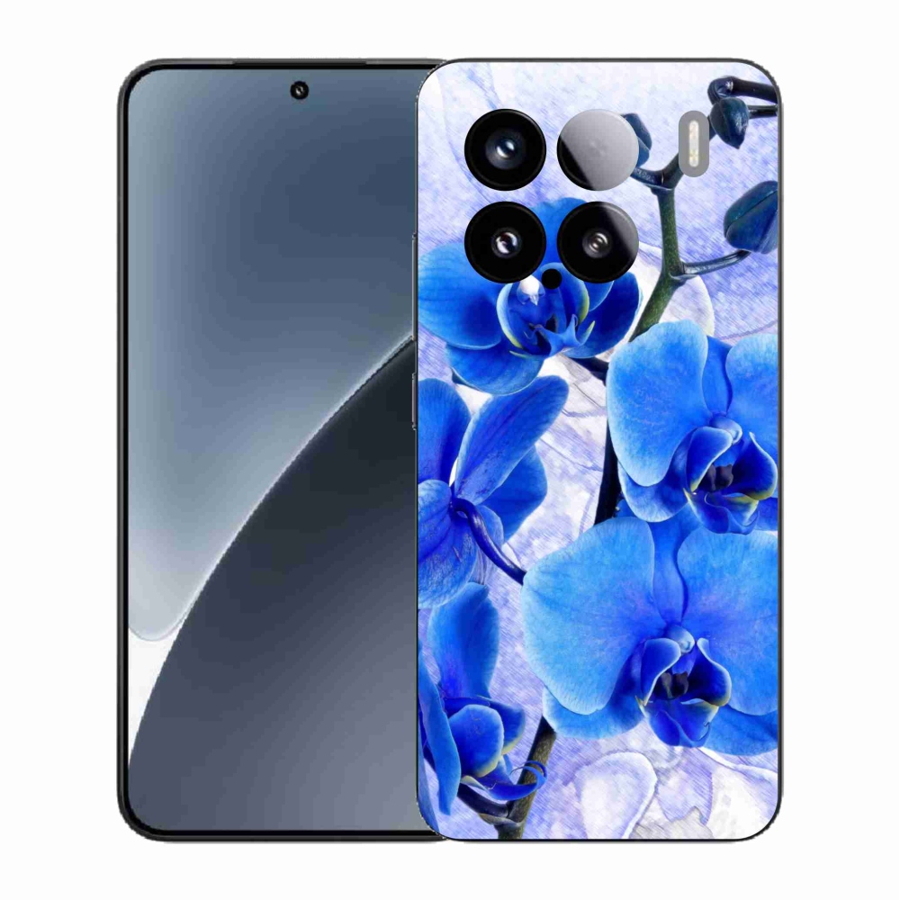 Gél borító mmCase a Xiaomi 15-öshöz - kék virágok