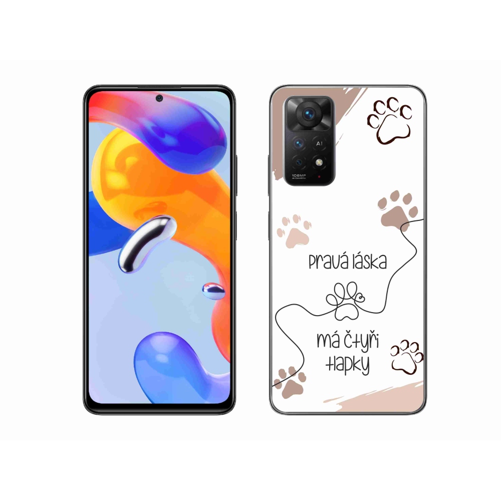 Gél borítás mmCase a Xiaomi Redmi Note 11 Pro 4G/5G-hez - kutyamotívum 1 fehér háttér