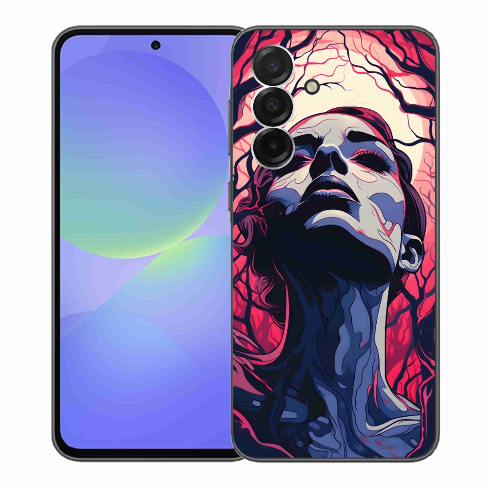 Gél borítás mmCase Samsung Galaxy A36 5G - absztrakt arc