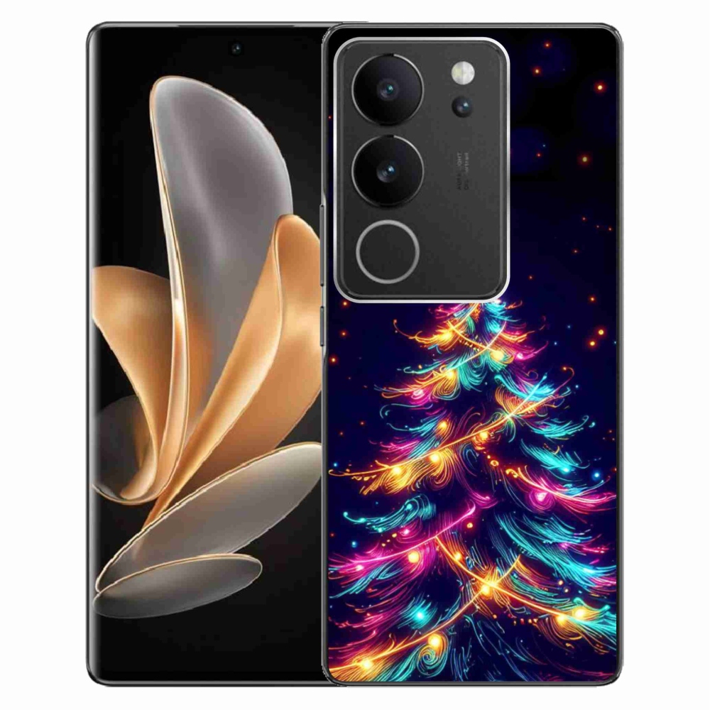 Gélburkolat mmCase a Vivo V29 5G-n - neon karácsonyfa