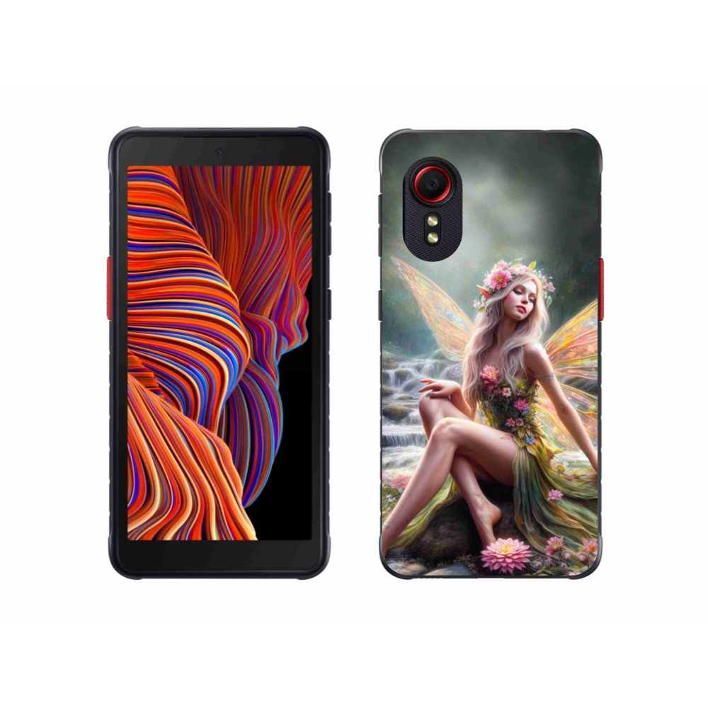 Gél borító mmCase Samsung Galaxy Xcover 5 - pillangó nő 1