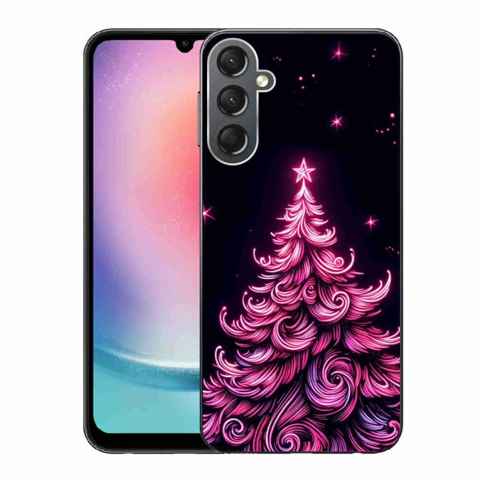 Gél borítás mmCase Samsung Galaxy A24 - neon karácsonyfa 2