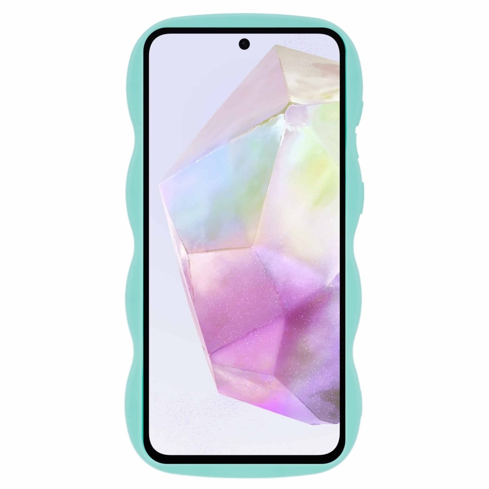 Hullám tartós zselés tok Samsung Galaxy A36 5G/A56 5G - zöld