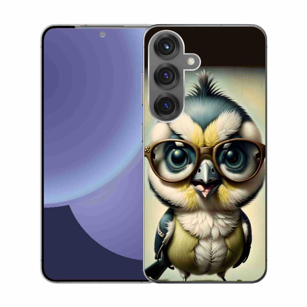 Zselés borítás mmCase Samsung Galaxy S25 - cub szemüveggel