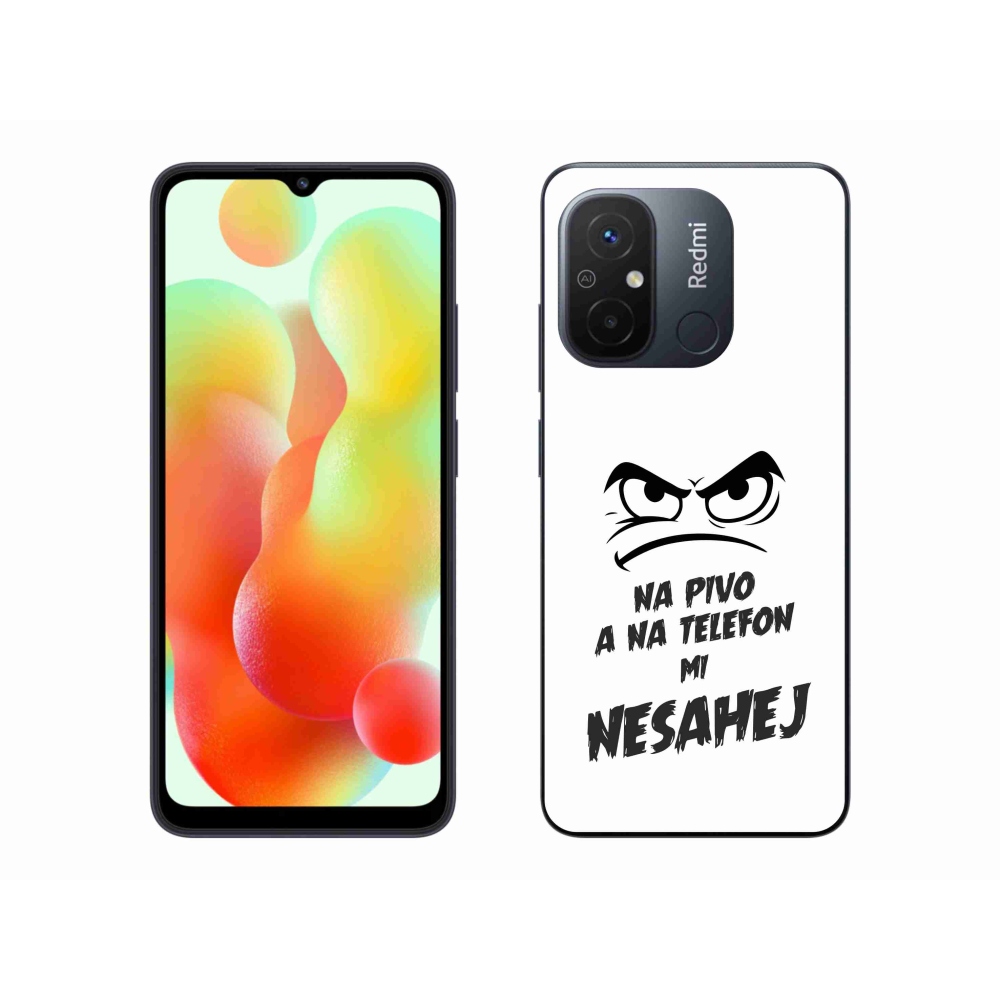 Gél borítás mmCase a Xiaomi Redmi 12C-hez - sör motívum 2 fehér háttérrel