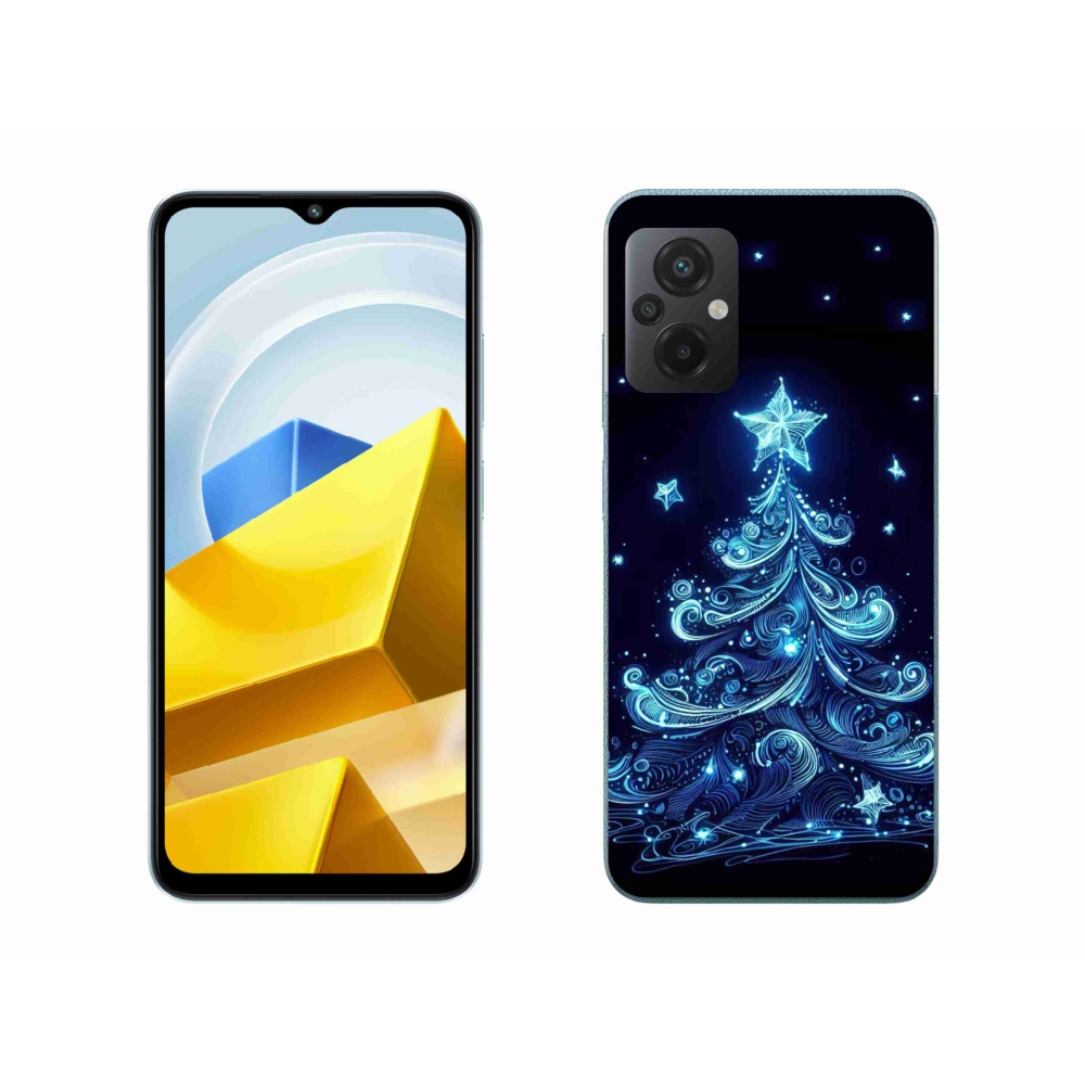 Gél borítás mmCase a Xiaomi Poco M5 4G-hez - neon karácsonyfa 4