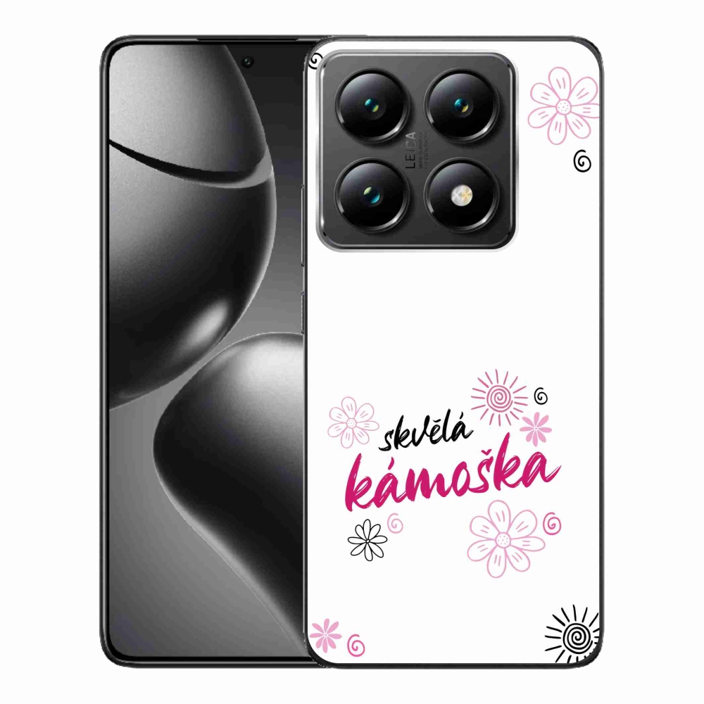 Gél borító mmCase a Xiaomi 14T Pro - nagyszerű haver fehér háttérrel