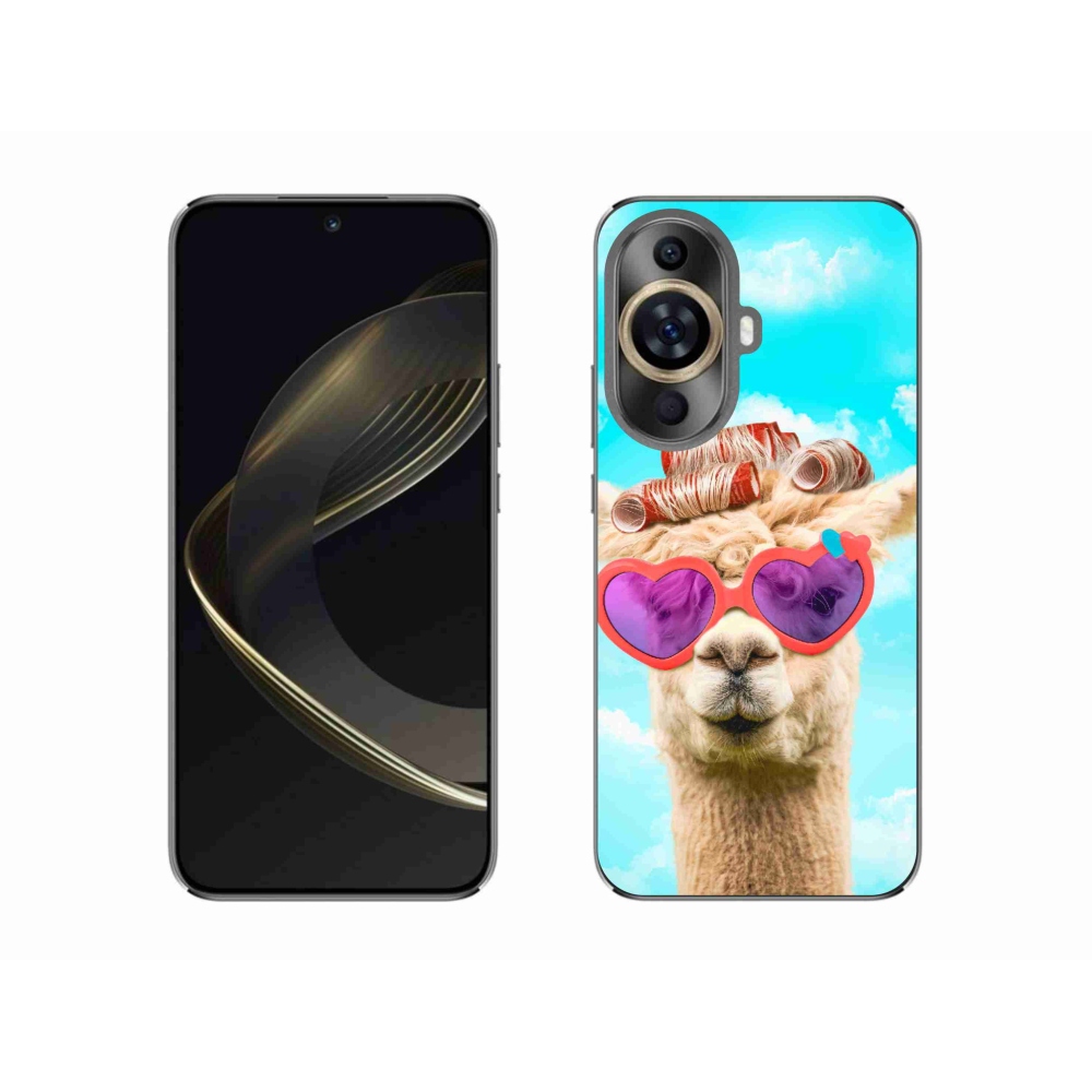 Gél borítás mmCase a Huawei Nova 11-hez - szemüveges láma