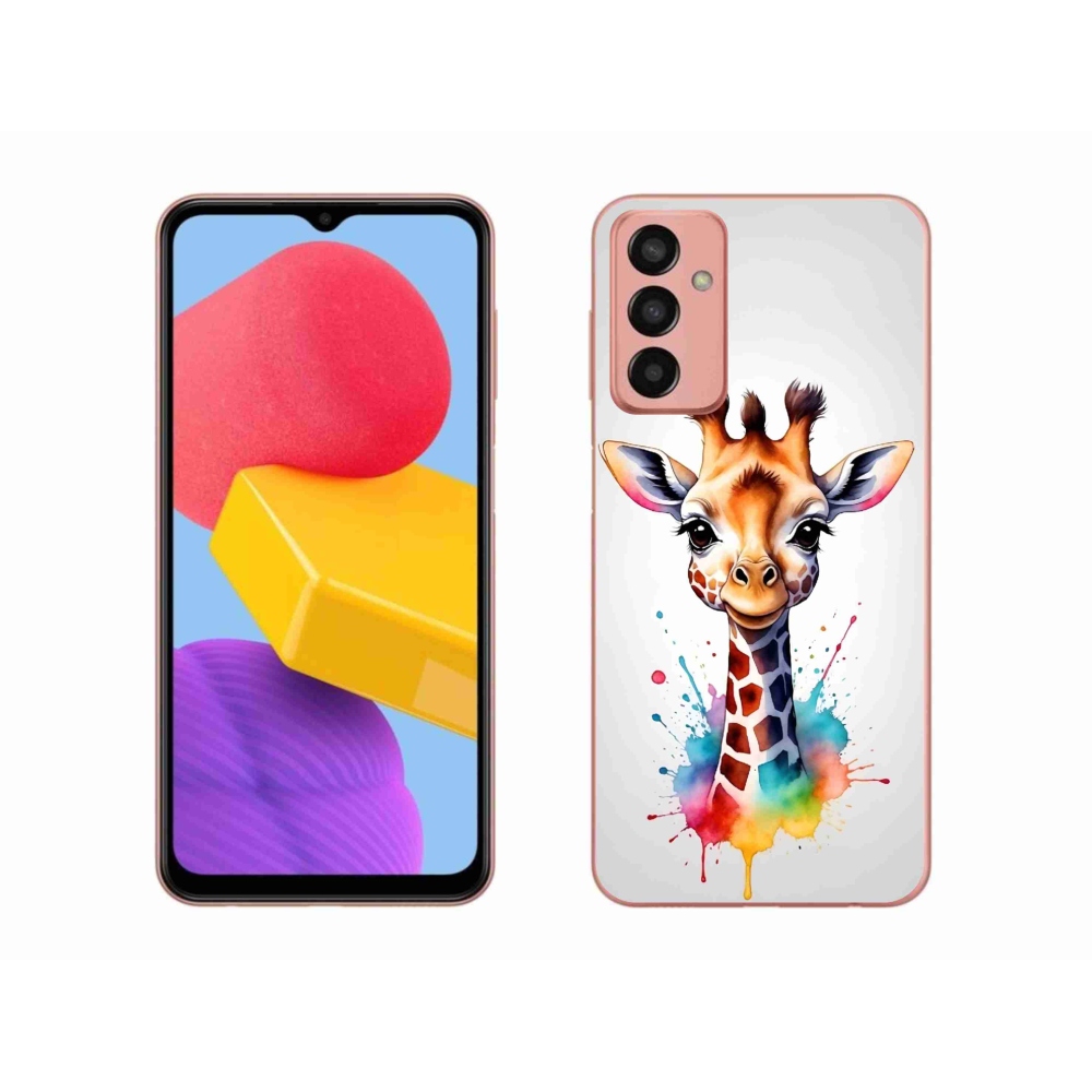 Zselés borítás mmCase Samsung Galaxy M13 - zsiráf 1