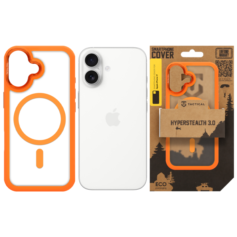 Tactical MagForce Hyperstealth 3.0 tok az Apple iPhone 17-hez, Agent Orange színben