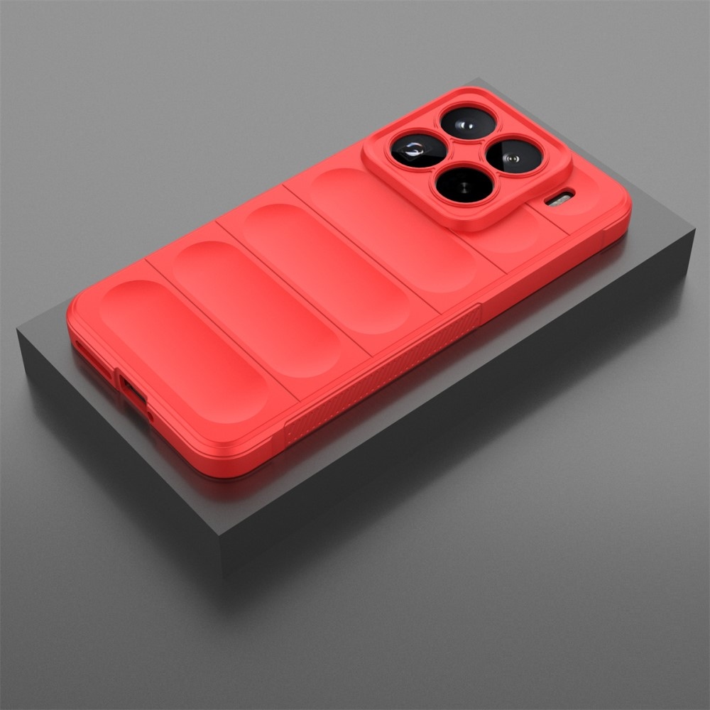 Rugg tartós zselés tok Xiaomi 15 Pro-hoz - piros