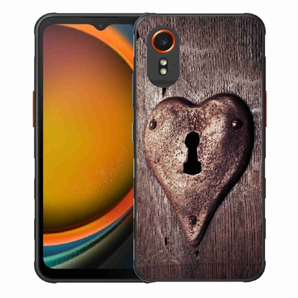 Gél borító mmCase Samsung Galaxy Xcover 7 készülékhez - szív alakú zár