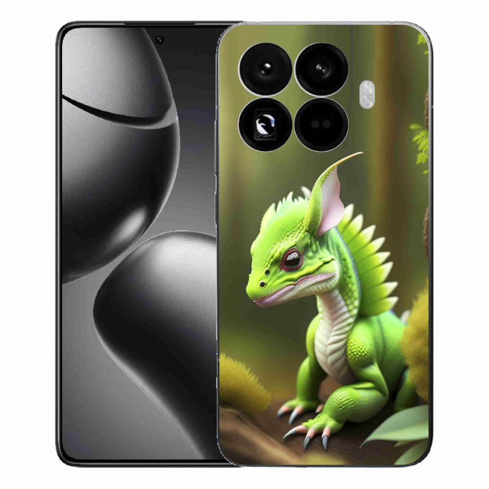 Gél borítás mmCase a Xiaomi 15T Pro számára - zöld sárkány