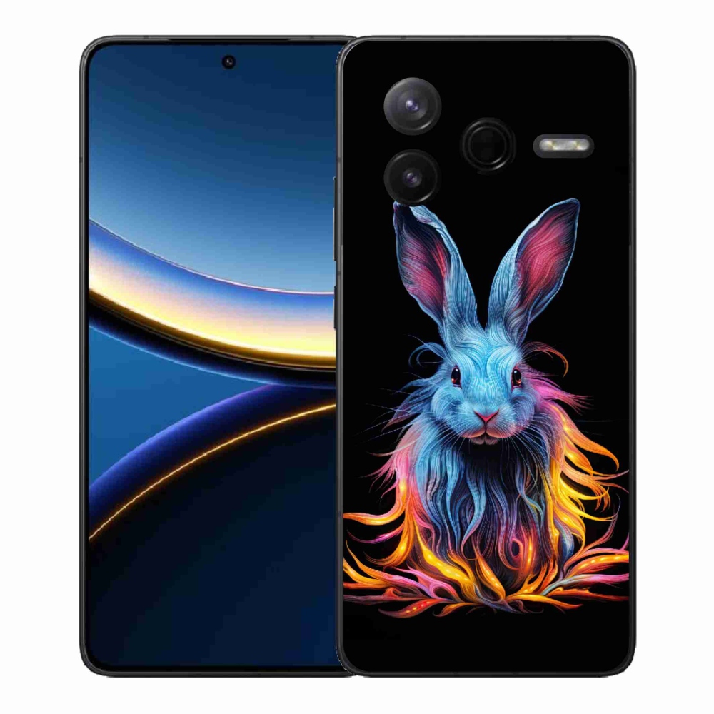 Gél borítás mmCase a Xiaomi Poco F7 Pro számára - absztrakt nyúl