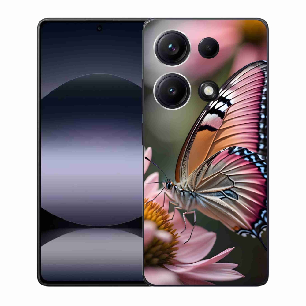 Gél borítás mmCase a Xiaomi Redmi Note 14S-hez - színes pillangó