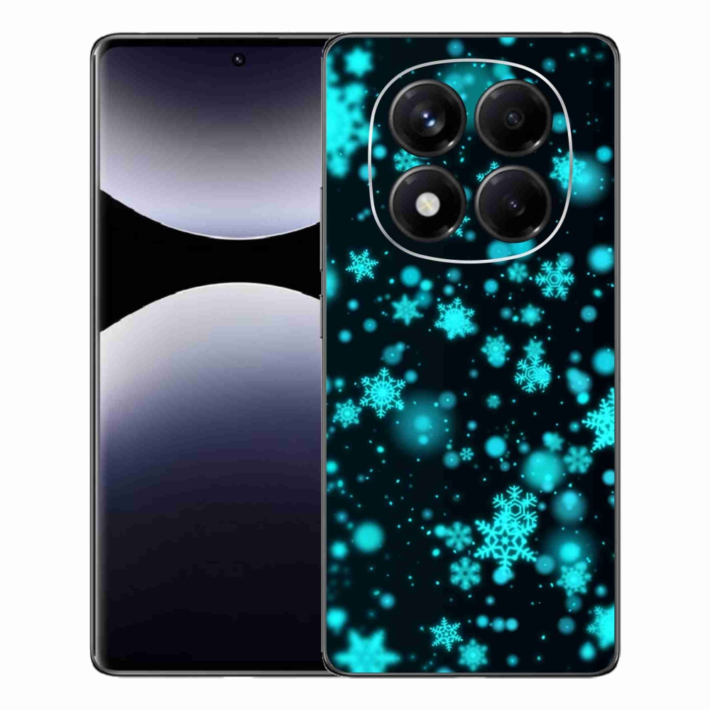 Gél borítás mmCase a Xiaomi Redmi Note 14 Pro-hoz - hópelyhek 1